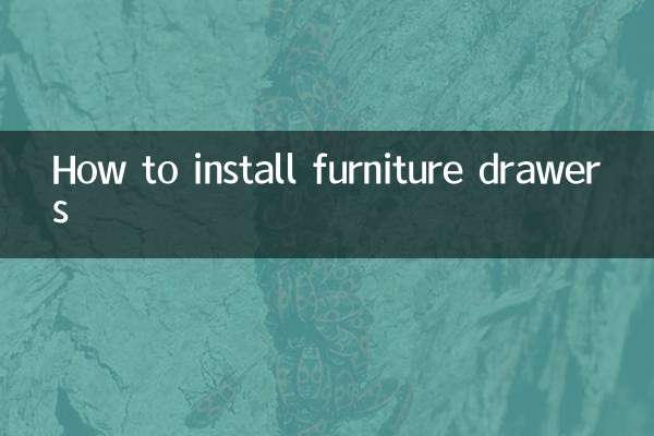 نحوه نصب کشوهای مبلمان