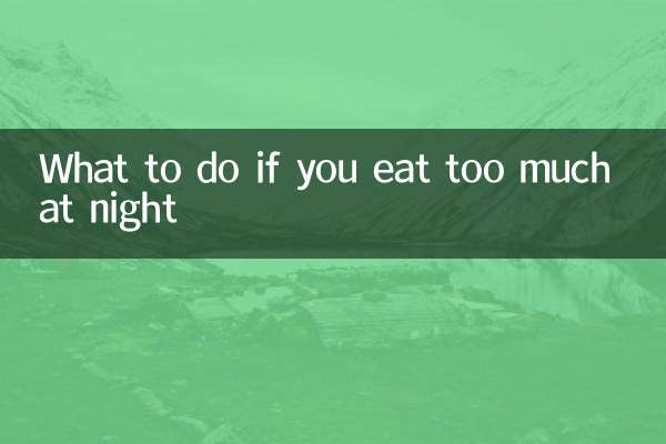 晚上吃太撐怎麼辦