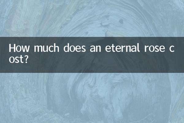 একটি চিরন্তন গোলাপের দাম কত?