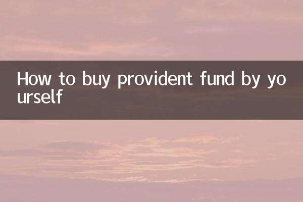 怎么自己买公积金