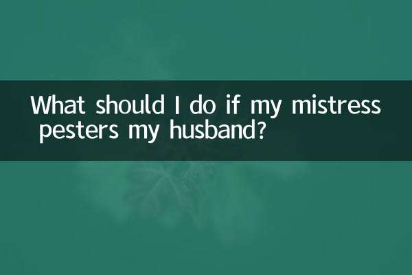 Was soll ich tun, wenn meine Herrin meinen Mann belästigt?