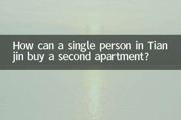 Wie kann eine alleinstehende Person in Tianjin eine zweite Wohnung kaufen?