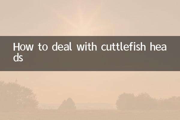 오징어 머리를 다루는 방법