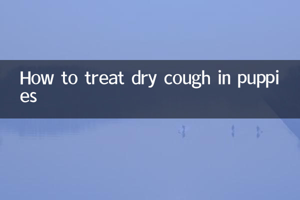 강아지의 마른 기침을 치료하는 방법