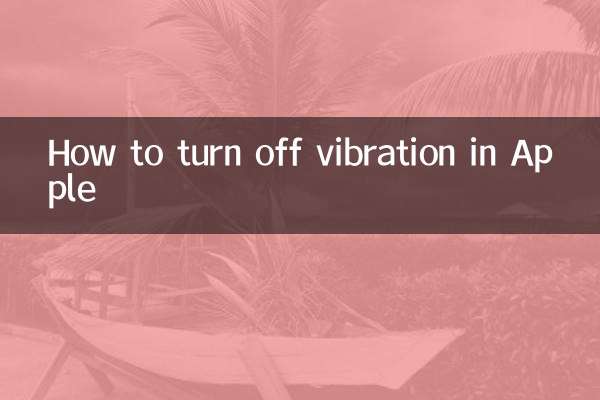 Cómo desactivar la vibración en Apple