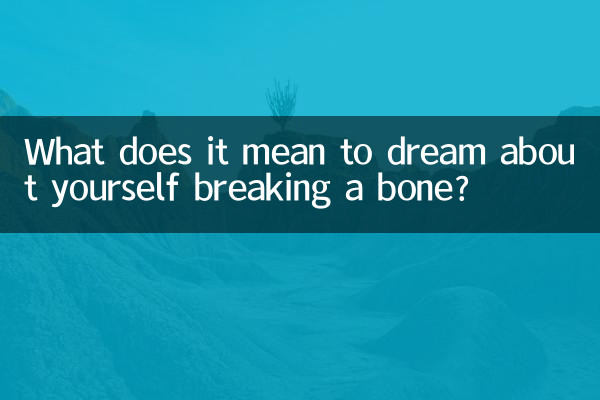 夢見自己骨折什麼意思