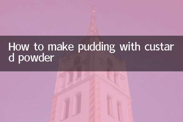 Cómo hacer pudín con natillas en polvo