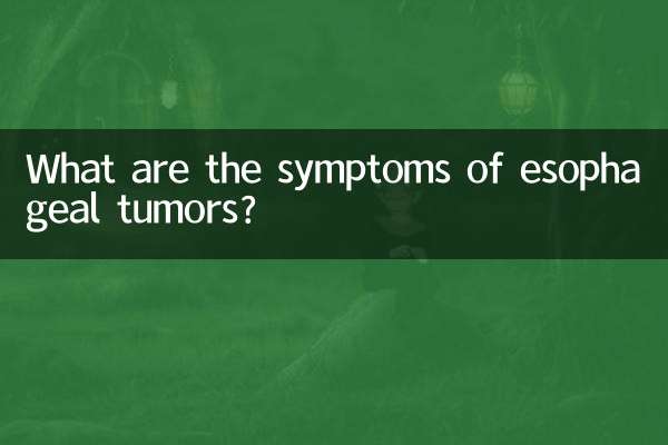 Was sind die Symptome von Speiseröhrentumoren?