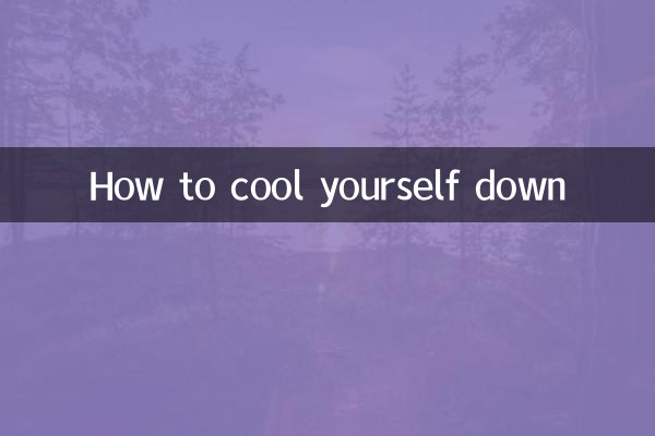 So kühlen Sie sich ab