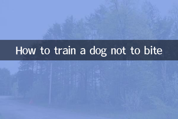 Come addestrare un cane a non mordere