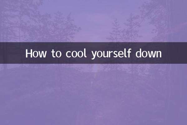 So kühlen Sie sich ab