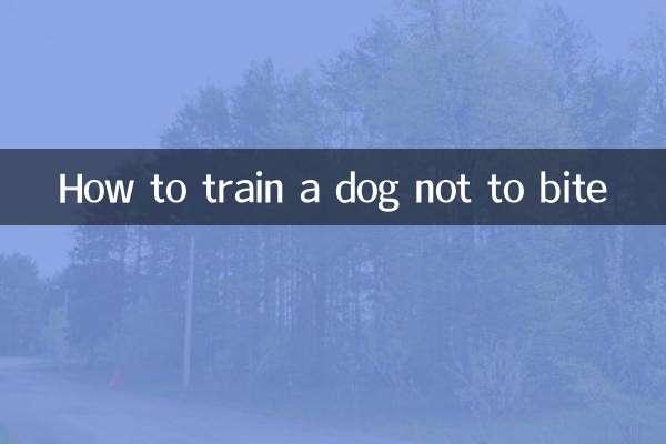 Come addestrare un cane a non mordere