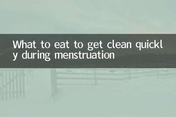 Was man essen sollte, um während der Menstruation schnell sauber zu werden