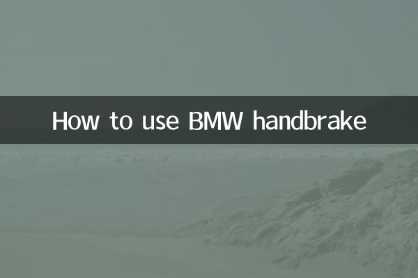 So verwenden Sie die BMW-Handbremse