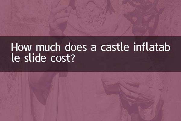 How much does a castle inflatable slide cost?