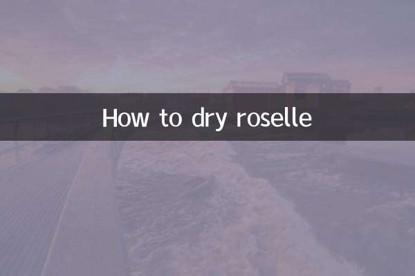How to dry roselle