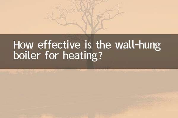 How effective is the wall-hung boiler for heating?