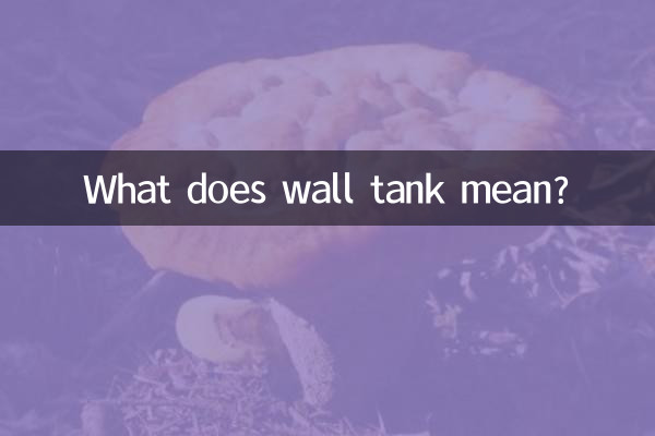 Was bedeutet Wandtank?
