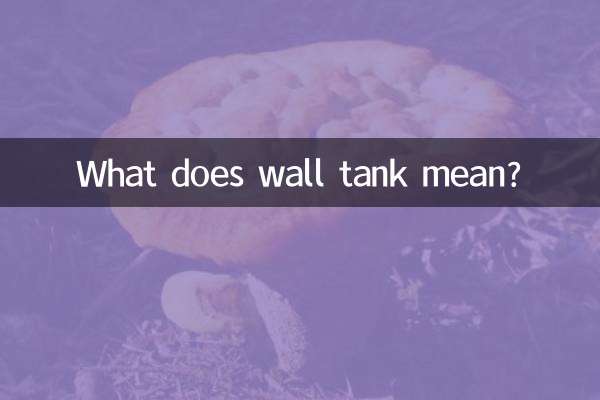 ウォールタンクってどういう意味ですか？
