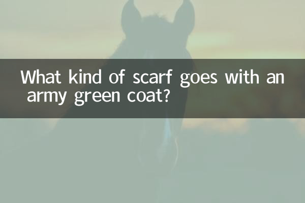 アーミーグリーンのコートにはどんなスカーフが合いますか?