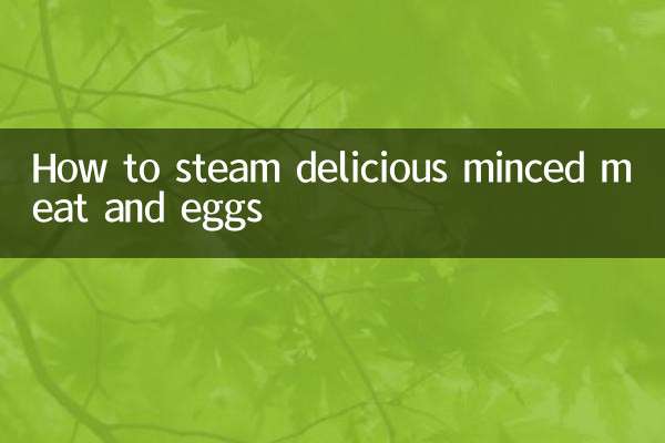 So dämpfen Sie leckeres Hackfleisch und Eier