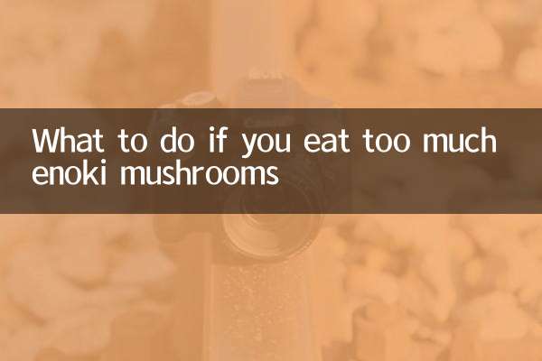 Was tun, wenn Sie zu viel Enoki-Pilze essen?