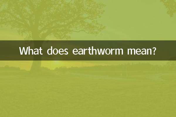 Что означает дождевой червь?