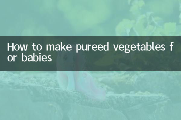 So bereiten Sie püriertes Gemüse für Babys zu