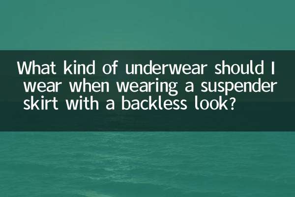 Welche Unterwäsche sollte ich zu einem Strapsrock im rückenfreien Look tragen?
