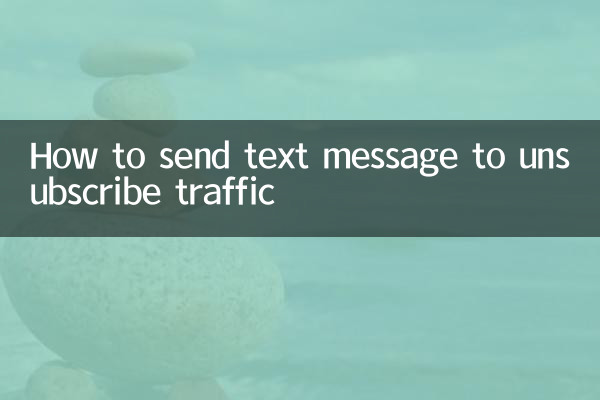 怎么发短信退订流量