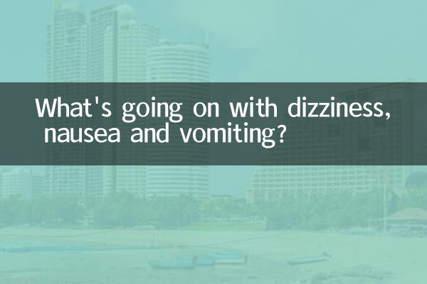 O que está acontecendo com tonturas, náuseas e vômitos?