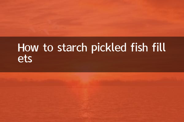 So stärken Sie eingelegte Fischfilets