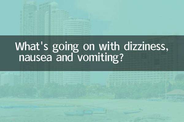 O que está acontecendo com tonturas, náuseas e vômitos?