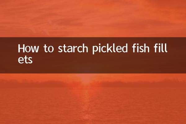 So stärken Sie eingelegte Fischfilets