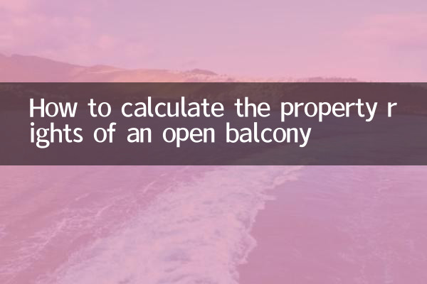 Como calcular os direitos de propriedade de uma varanda aberta