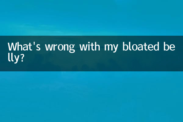 What's wrong with my bloated belly?