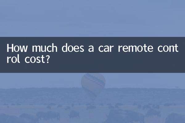 How much does a car remote control cost?
