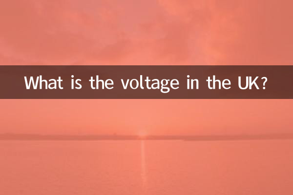 Wie hoch ist die Spannung in Großbritannien?