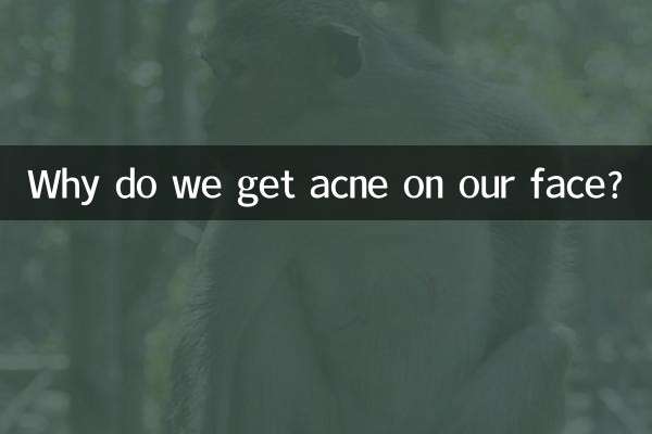 Why do we get acne on our face?