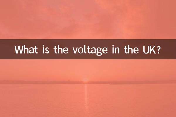 Wie hoch ist die Spannung in Großbritannien?
