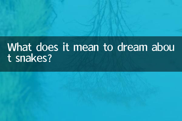 O que significa sonhar com cobras?