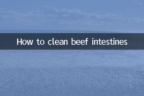 نحوه تمیز کردن روده گاو