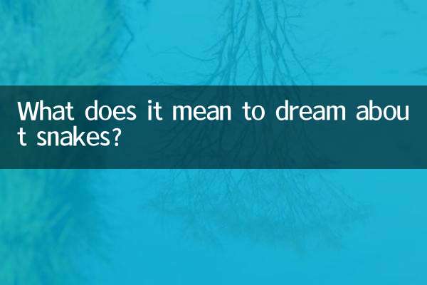 O que significa sonhar com cobras?