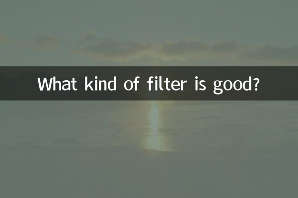 Que tipo de filtro é bom?