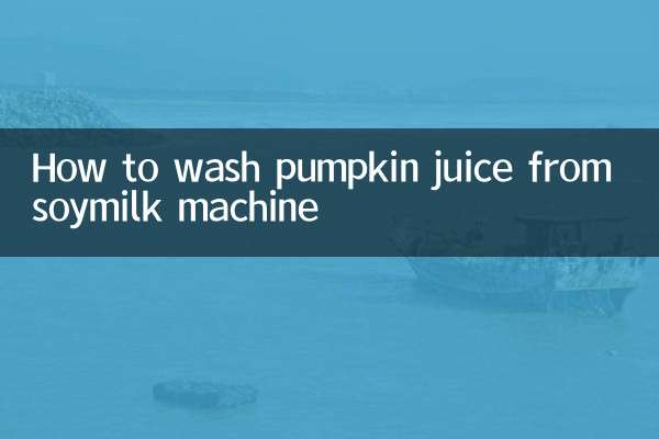 豆乳製造機のかぼちゃジュースの洗い方