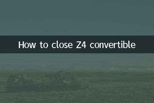 Cómo cerrar el descapotable Z4