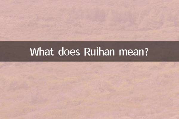 What does Ruihan mean?