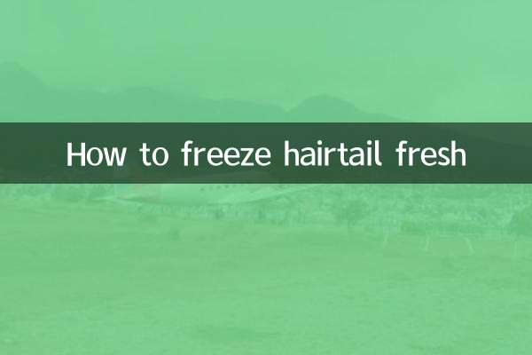 Como congelar o rabo de cabelo fresco