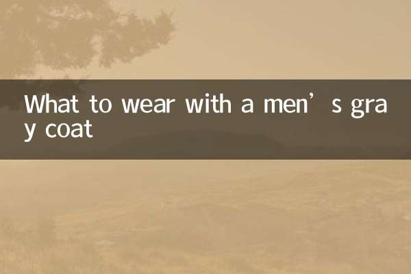 С чем носить мужское серое пальто