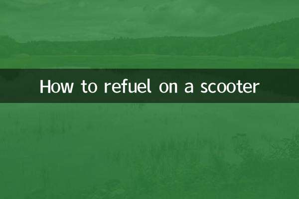 How to refuel on a scooter